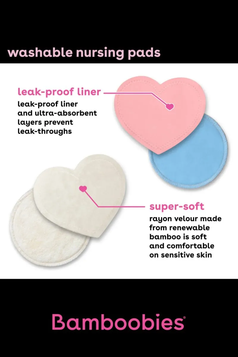 Bamboobies Washable Nursing Pads Combo Starter Pack (4 Pads)