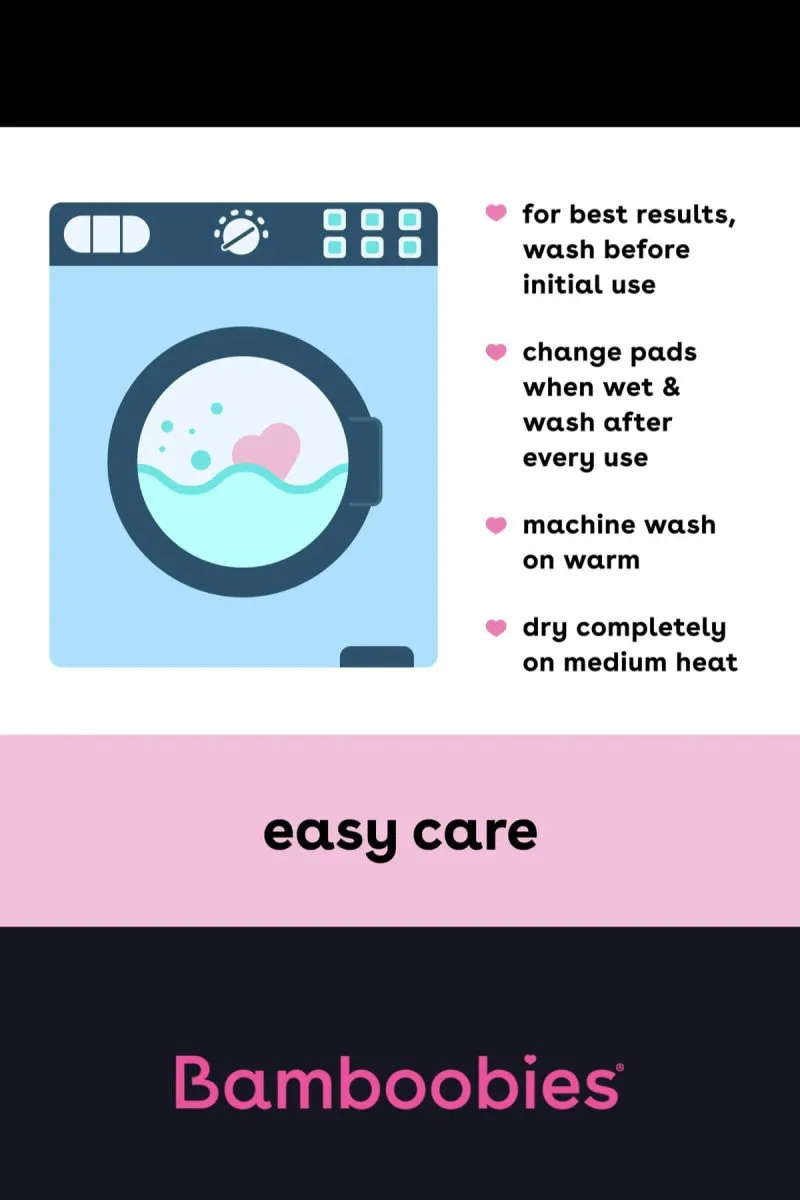 Bamboobies Washable Nursing Pads Combo Starter Pack (4 Pads)