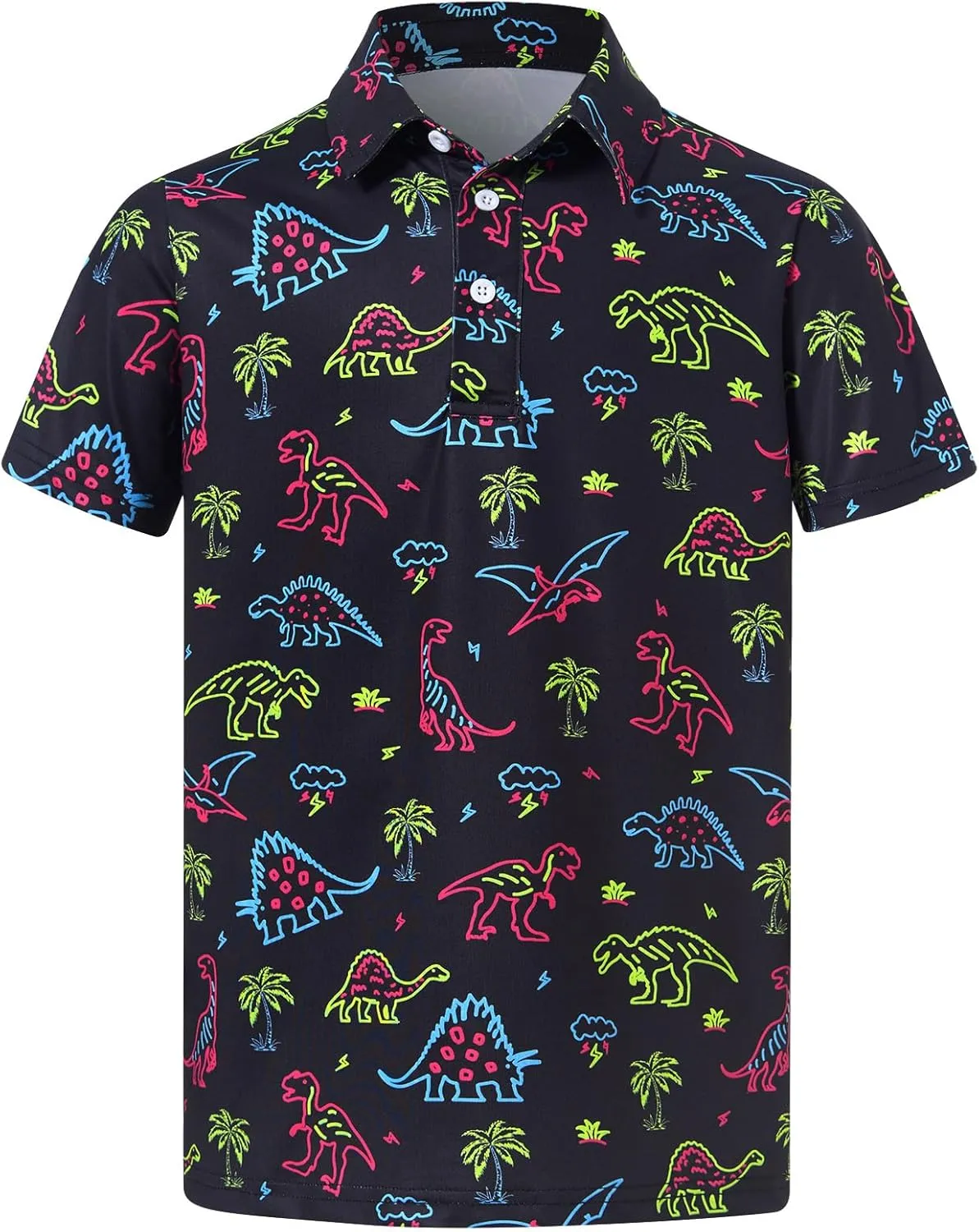 Boys Performance Polo Shirt Short Sleeve Golf Clothes for Active Casual Size 5-14