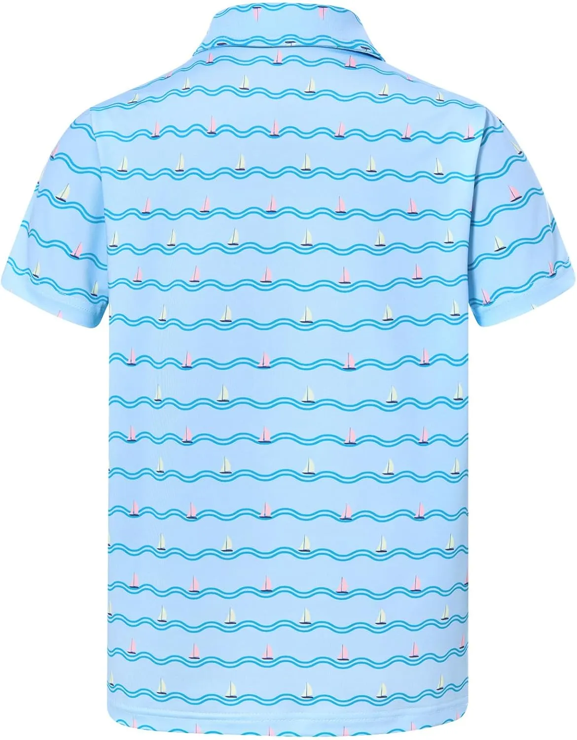 Boys Performance Polo Shirt Short Sleeve Golf Clothes for Active Casual Size 5-14