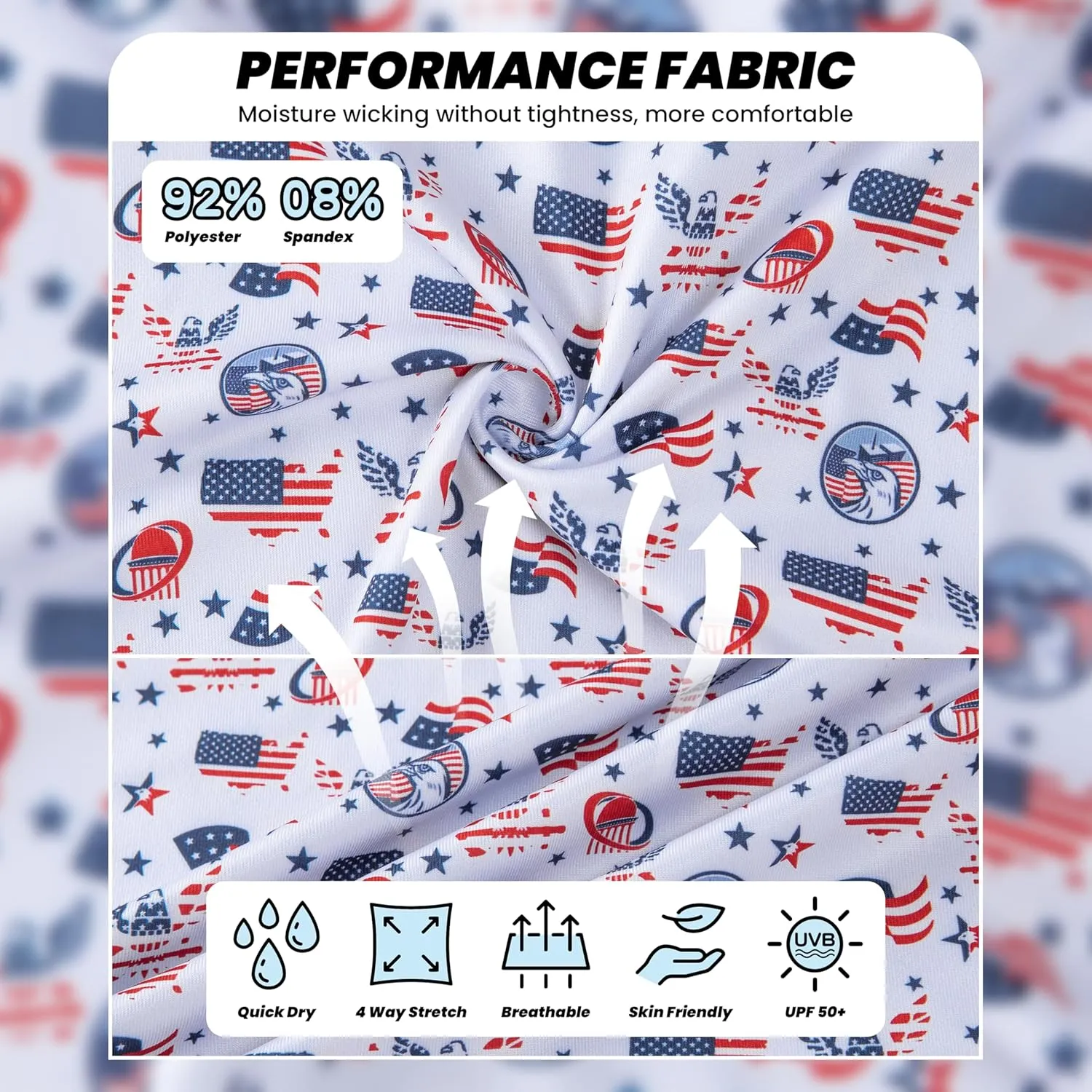 Boys Polo Shirt Short Sleeve Performance Dry Fit Stretch Funny Print Active Casual Collared Golf Shirts for Boy