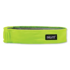 Chill-its 6605 High-perform Terry Cloth Sweatband, Cotton Terry Cloth, One Size Fits Most, Lime, Ships In 1-3 Business Days