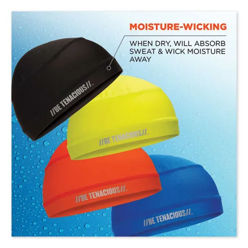 Chill-its 6632 Performance Knit Cooling Skull Cap, Polyester/spandex, One Size Fits Most, Lime, Ships In 1-3 Business Days