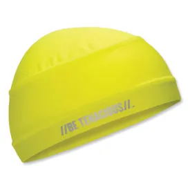 Chill-its 6632 Performance Knit Cooling Skull Cap, Polyester/spandex, One Size Fits Most, Lime, Ships In 1-3 Business Days