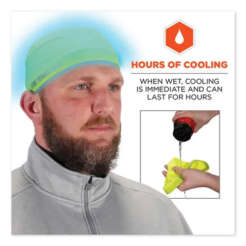 Chill-its 6632 Performance Knit Cooling Skull Cap, Polyester/spandex, One Size Fits Most, Lime, Ships In 1-3 Business Days