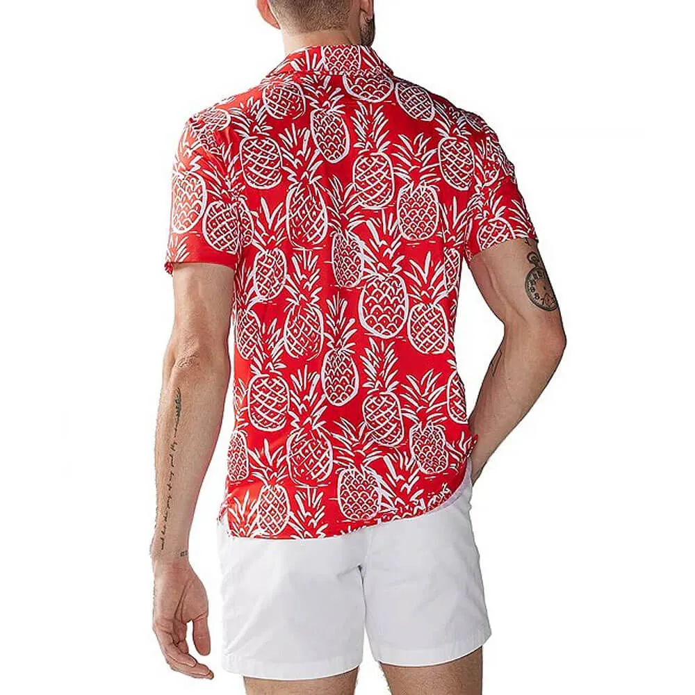 Chubbies The Thigh Napple Performance Polo Shirt - Bright Red