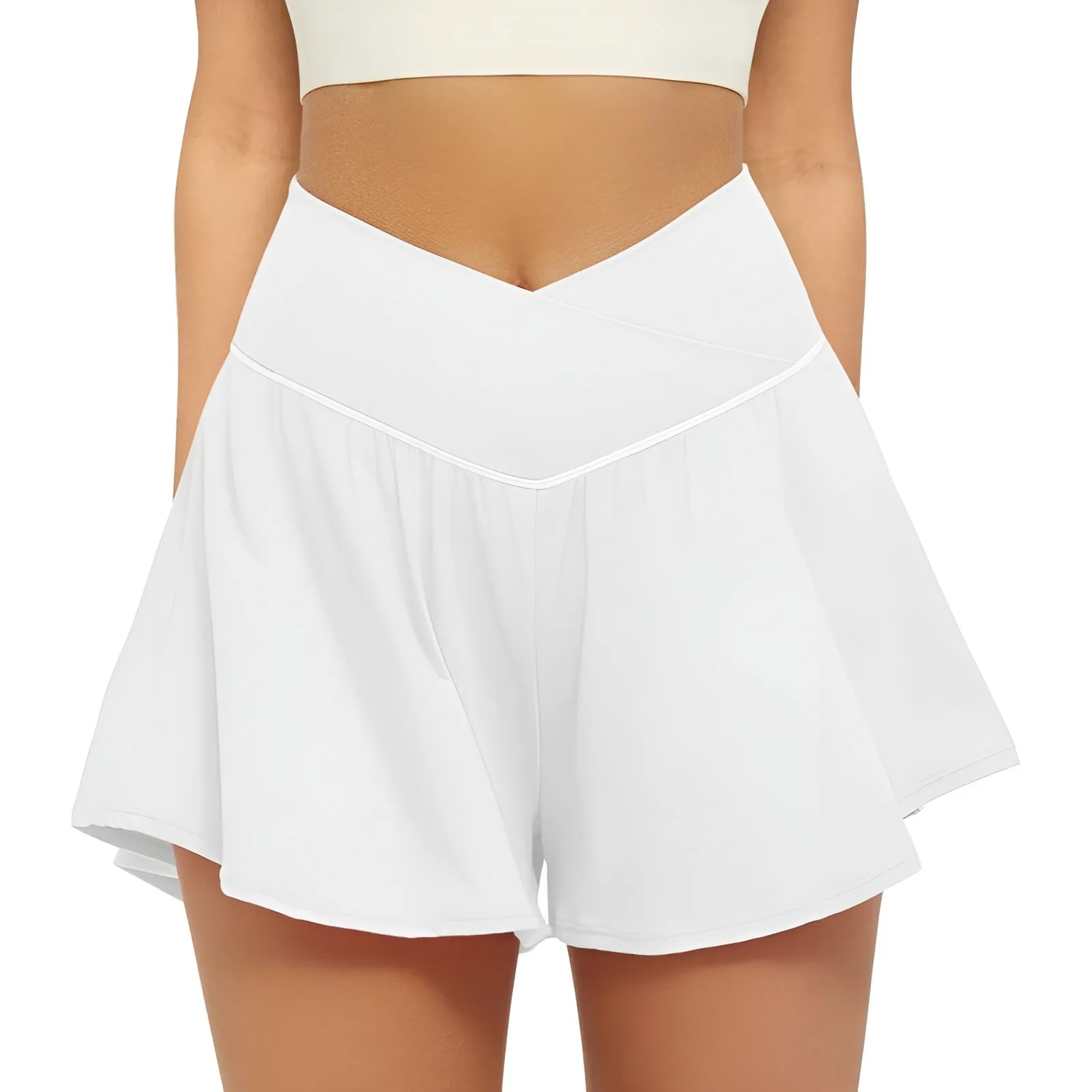 Crossover Flowy Athletic Shorts – Comfortable and Quick-Drying Design