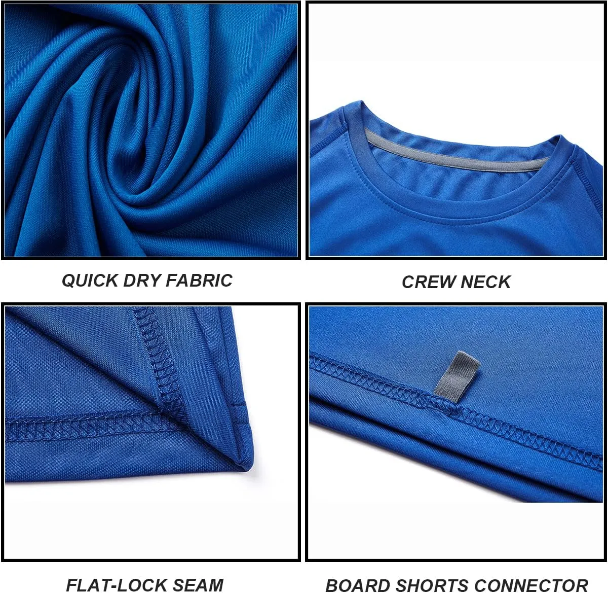 DEVOROPA Boy's UPF 50  Long Sleeve Rash Guard Swim Shirt Quick Dry Lightweight Swimsuit Youth SPF Fishing Hiking Sun Shirts