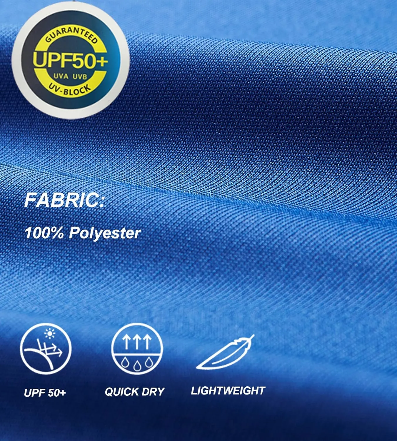 DEVOROPA Boy's UPF 50  Long Sleeve Rash Guard Swim Shirt Quick Dry Lightweight Swimsuit Youth SPF Fishing Hiking Sun Shirts