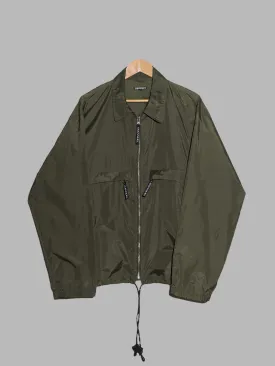 Emanuel Ungaro 1980s 1990s khaki nylon packable windbreaker - L