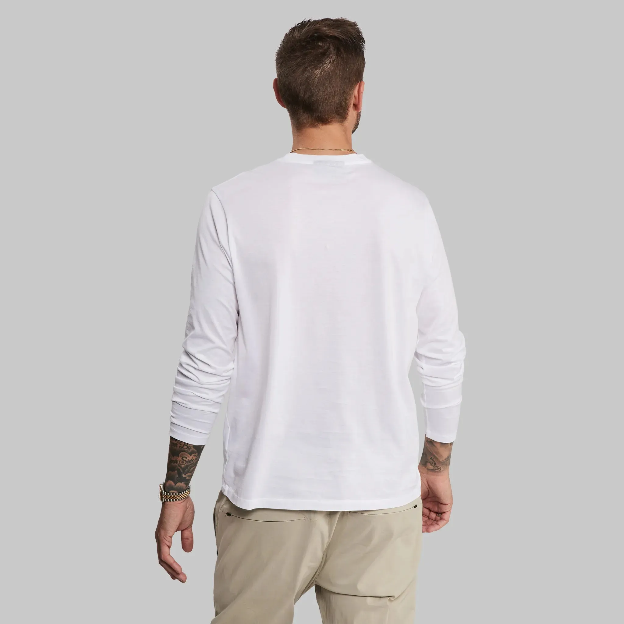 Equator T Shirt. Long Sleeve White edition