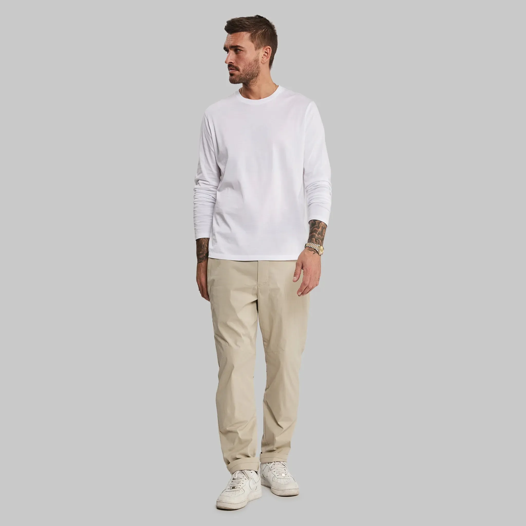 Equator T Shirt. Long Sleeve White edition