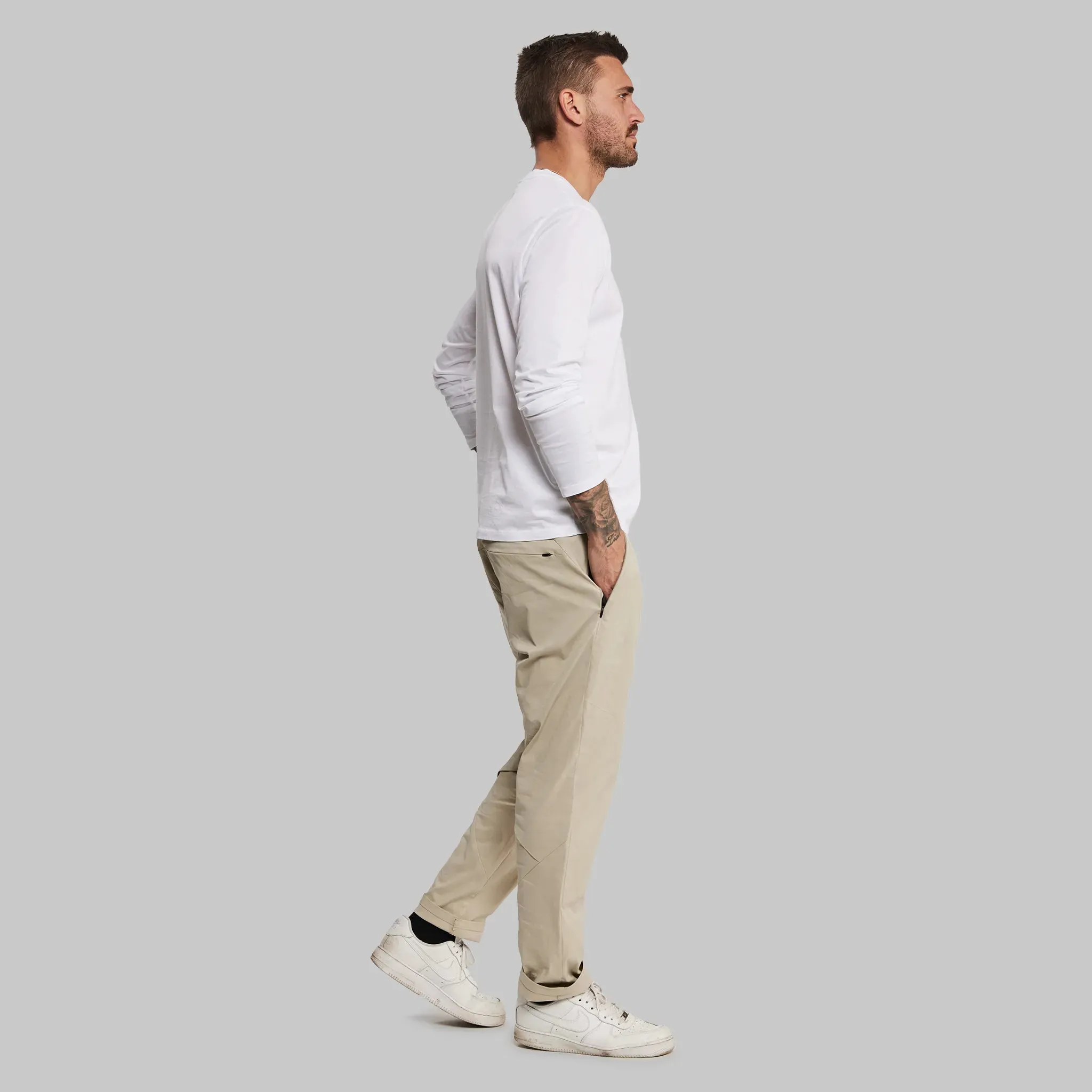 Equator T Shirt. Long Sleeve White edition