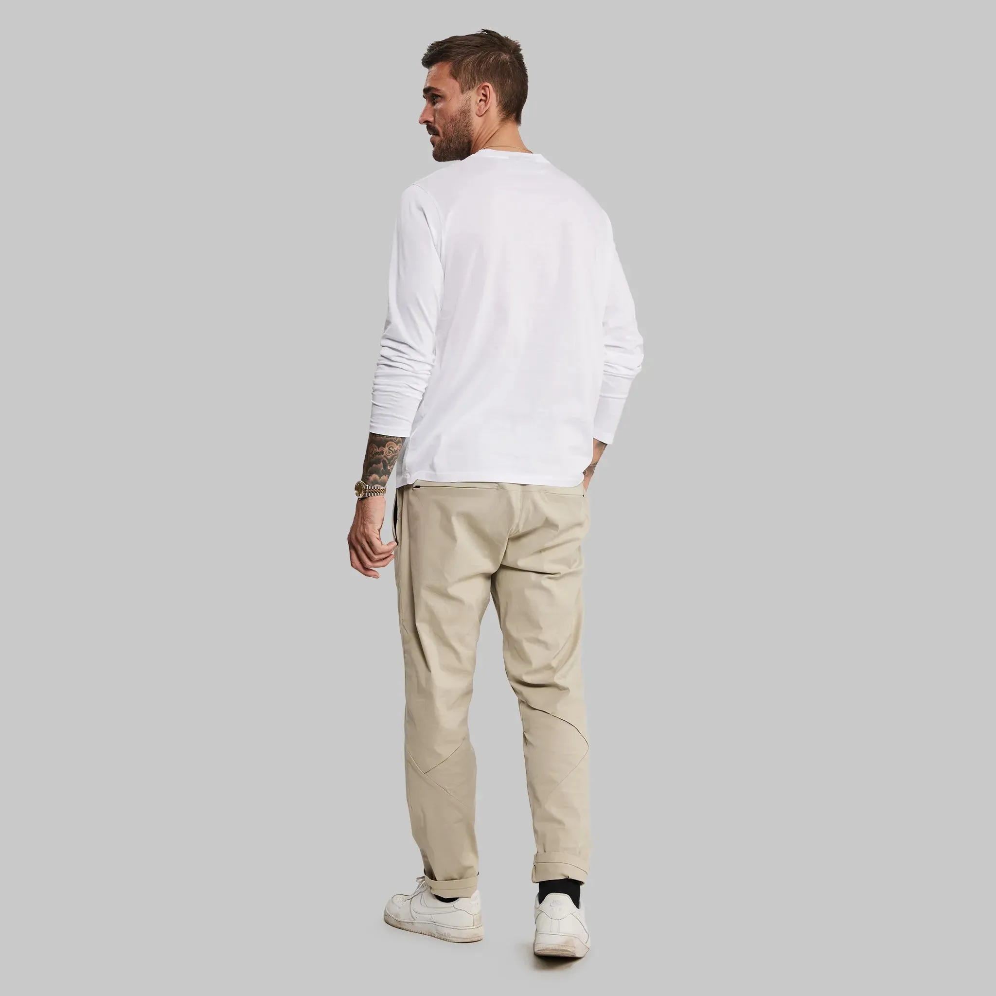 Equator T Shirt. Long Sleeve White edition