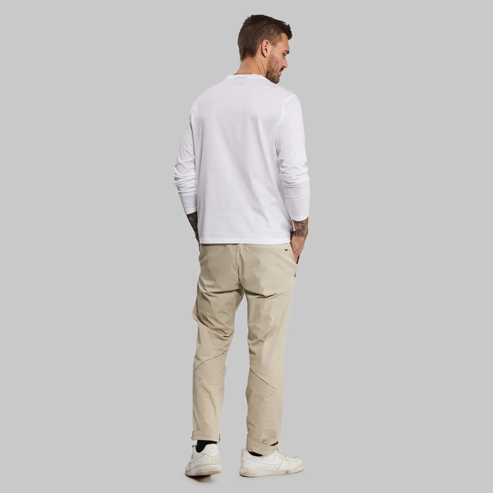 Equator T Shirt. Long Sleeve White edition