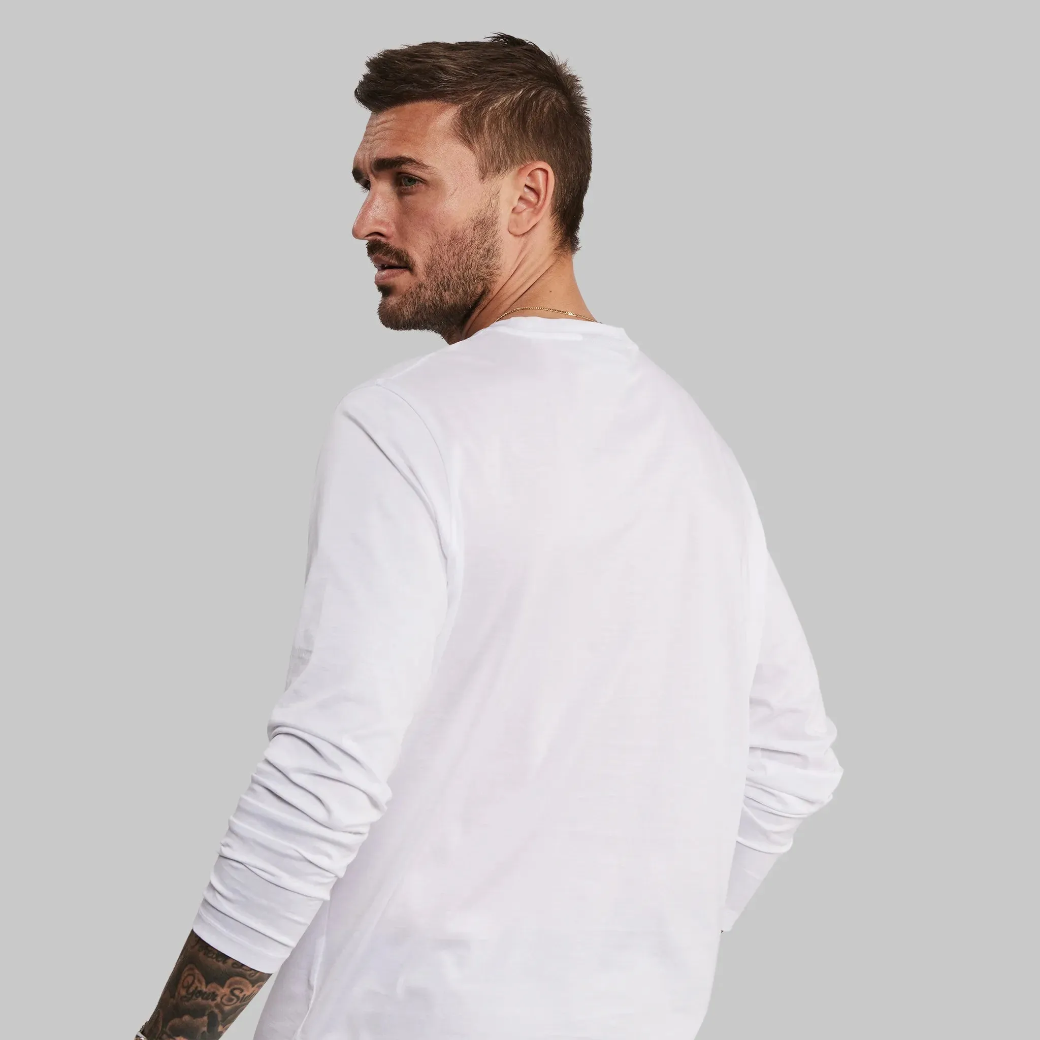 Equator T Shirt. Long Sleeve White edition