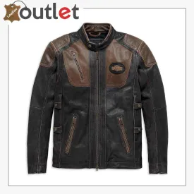 Harley-Davidson Men's Triple Vent System Trostel Leather Jacket