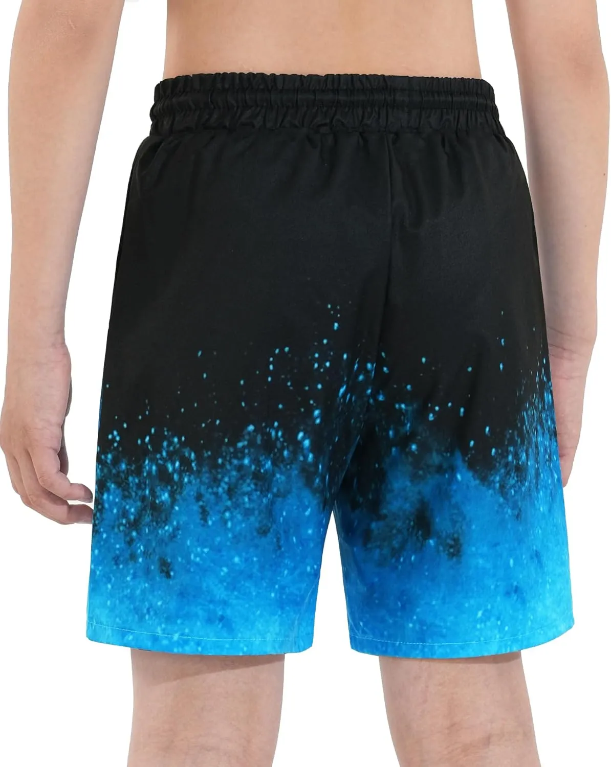 HASMES Boys Swim Trunks with Compression Liner Kids Bathing Suit Quick Dry Board Shorts Swimsuit for Teen 5-14Y