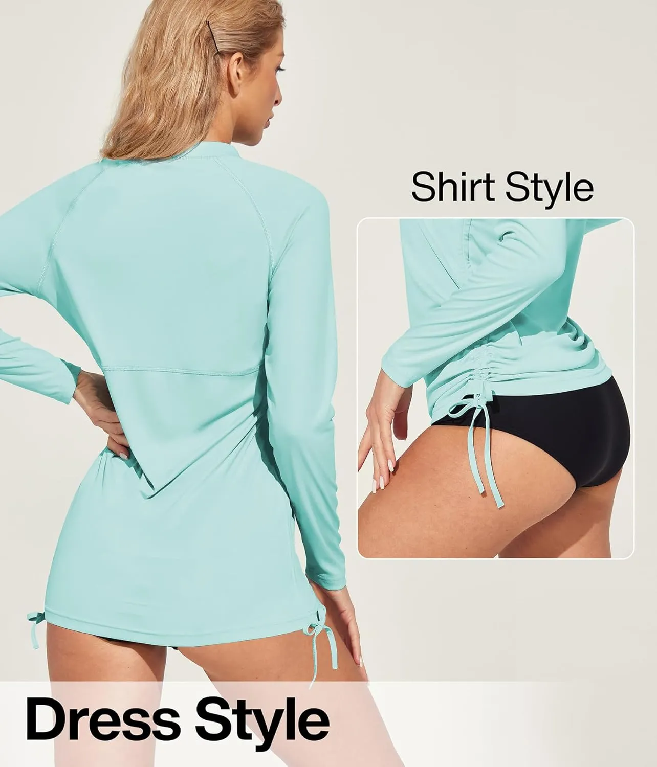 Heathyoga Rash Guard for Women UPF 50  UV Sun Protection Swim Shirt for Woman Long Sleeve Swimsuits Bathing Suit Tops