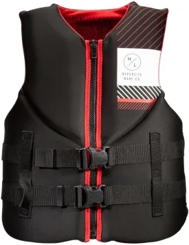 Hyperlite indy CGA Mens Wakeboard Vest Black/Red Sz L