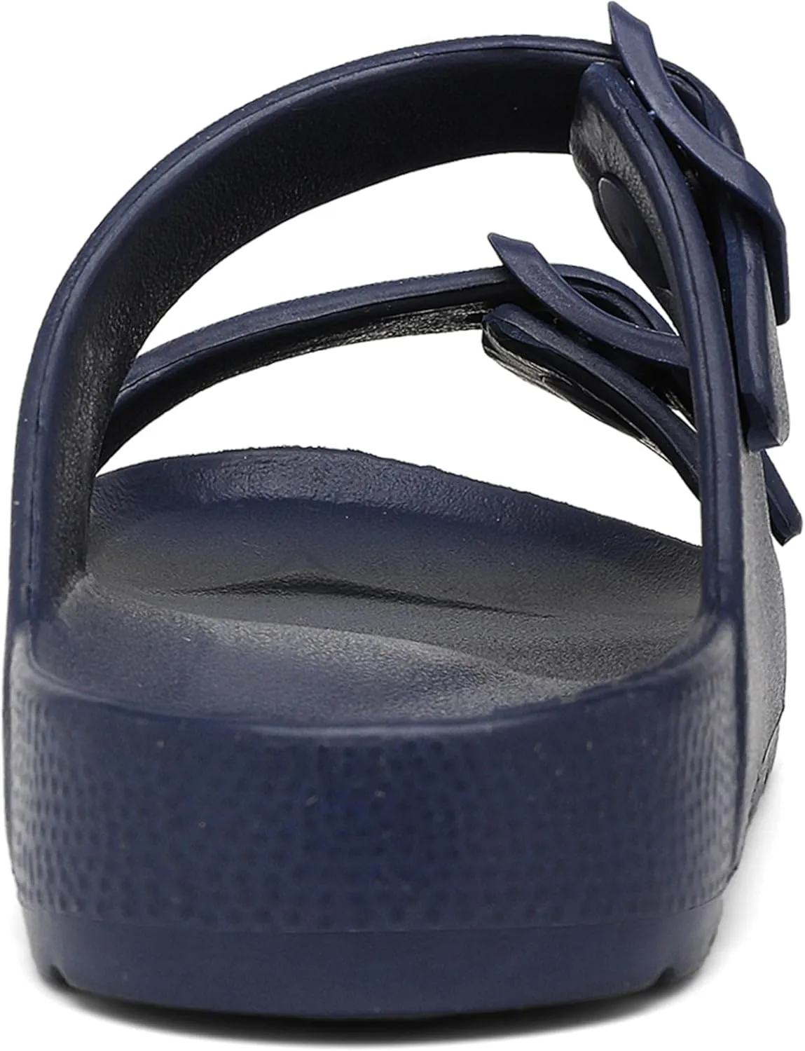 INMINPIN Boys Girls Double Buckle Slide Sandals Comfort Beach Pool Shower Slippers Adjustable Indoor Outdoor Little Kid/Big Kid
