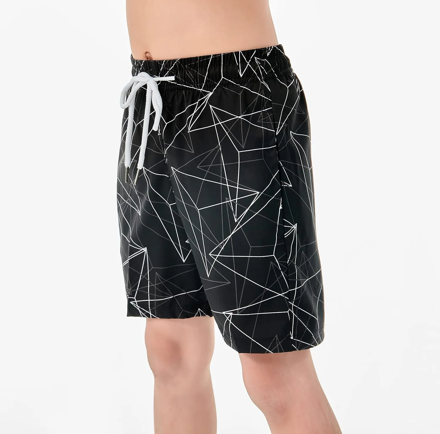 IRELIA Boys Swim Trunks with Boxer Brief Liner Compression Swimming Shorts Quick Dry Swimwear