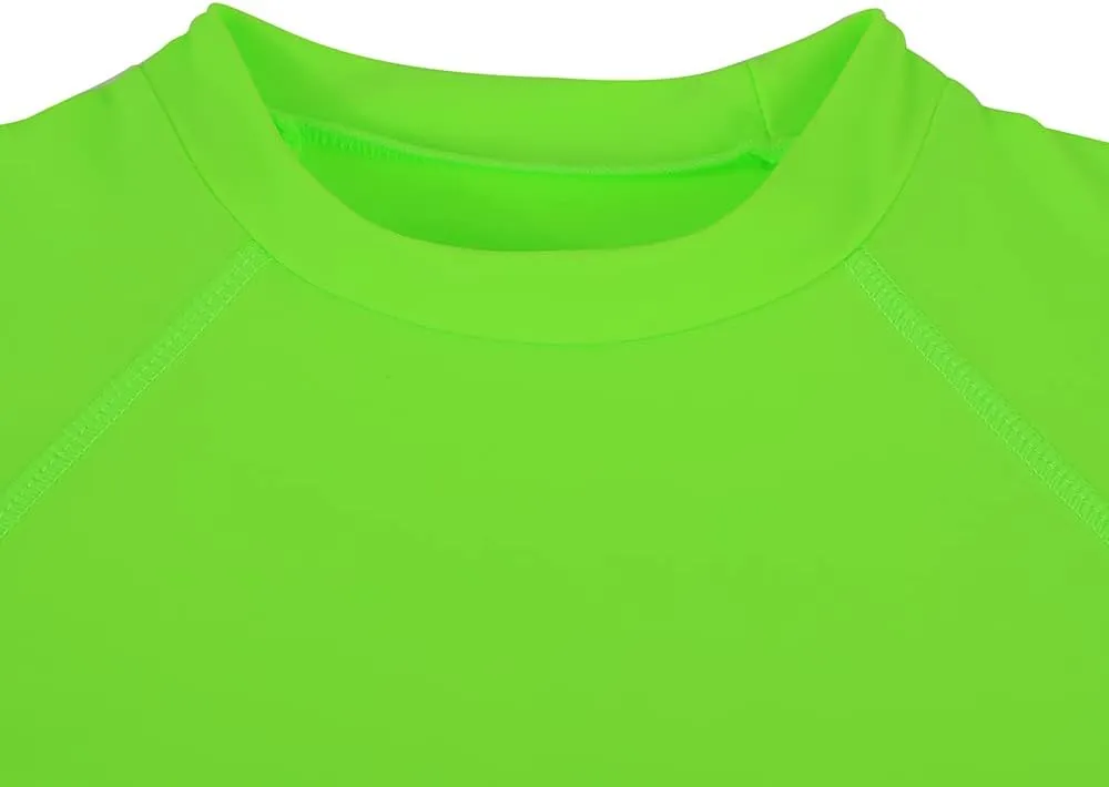 KAKU NANU Boys Rash Guard UPF 50  Sun Shirt Toddler Short Sleeve