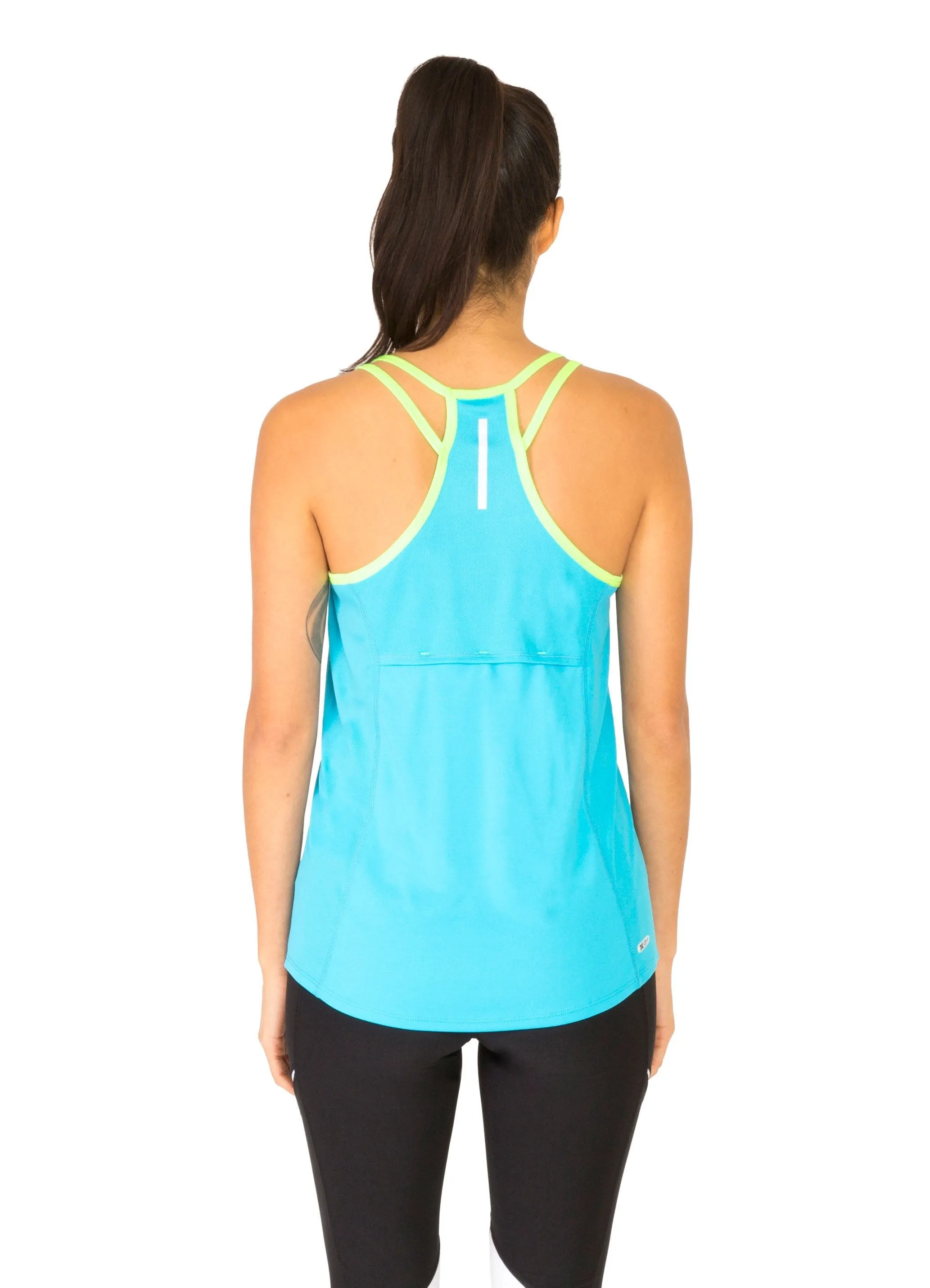 Lumen Strappy Moisture-Wicking Mesh Tank Top