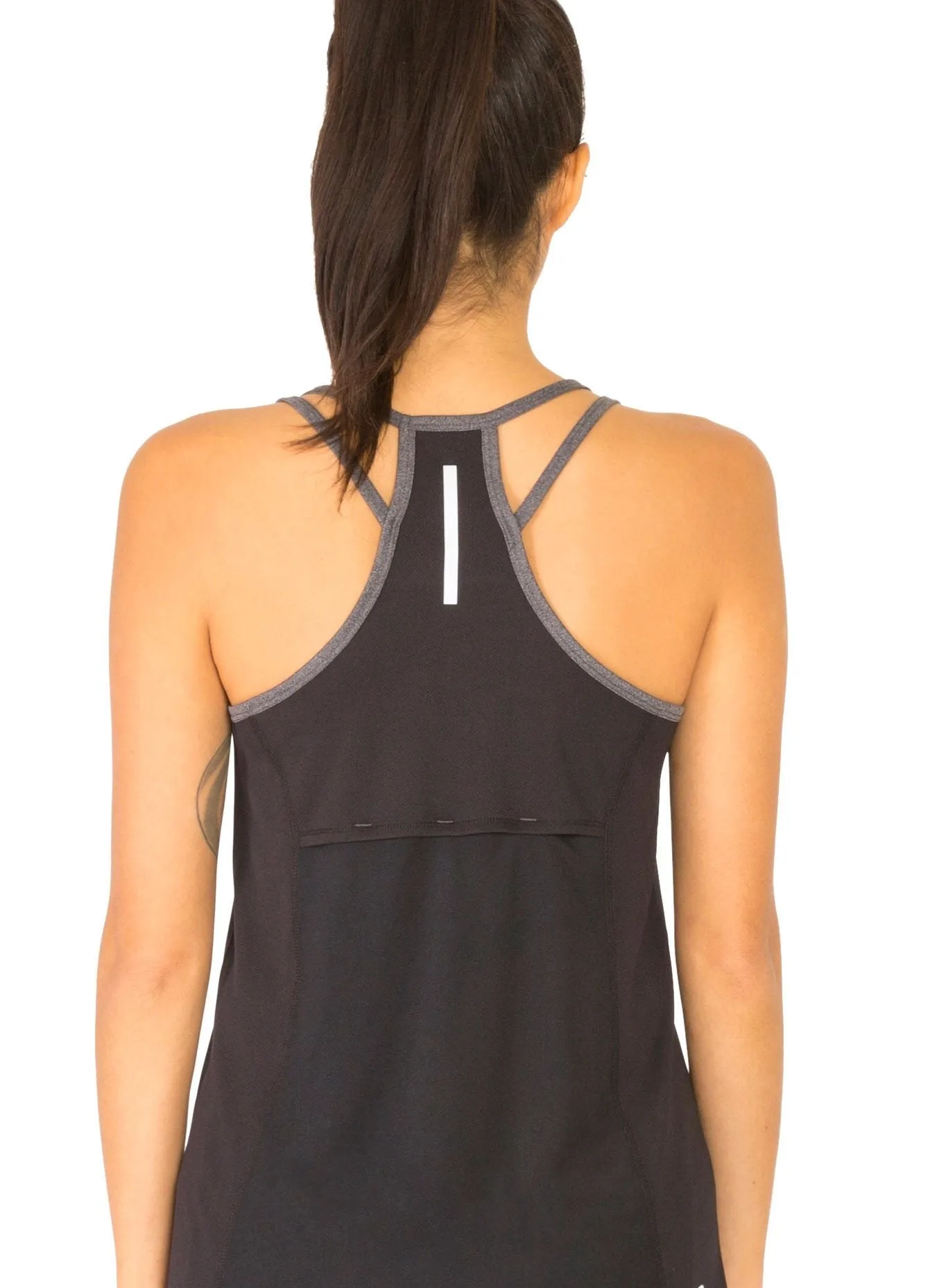 Lumen Strappy Moisture-Wicking Mesh Tank Top