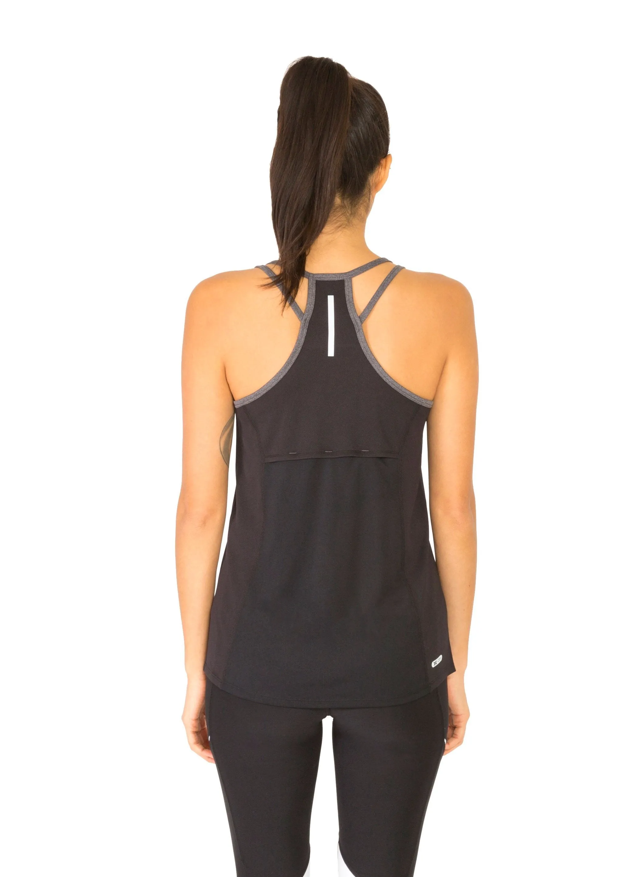 Lumen Strappy Moisture-Wicking Mesh Tank Top