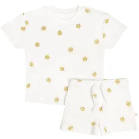 Organic Baby Toddler T-shirt and Shorts Set - Sunshine