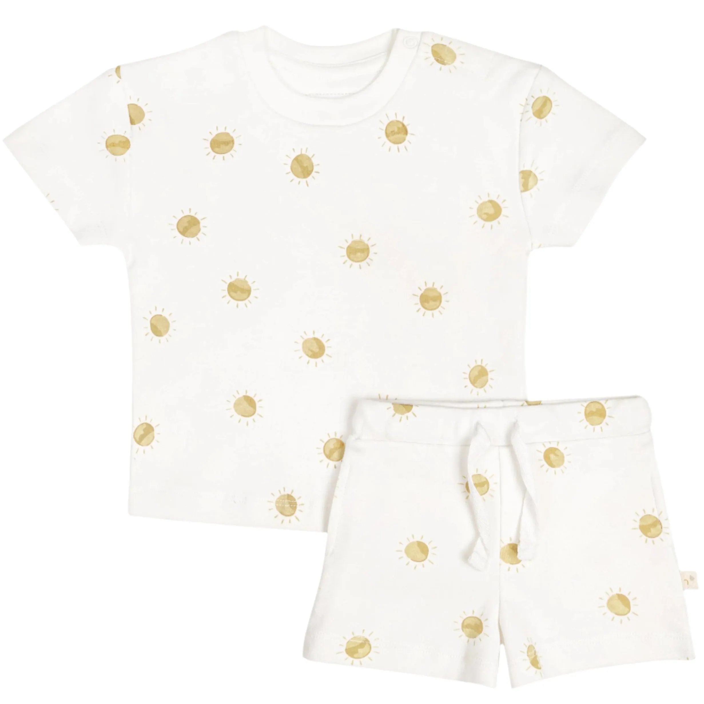 Organic Baby Toddler T-shirt and Shorts Set - Sunshine