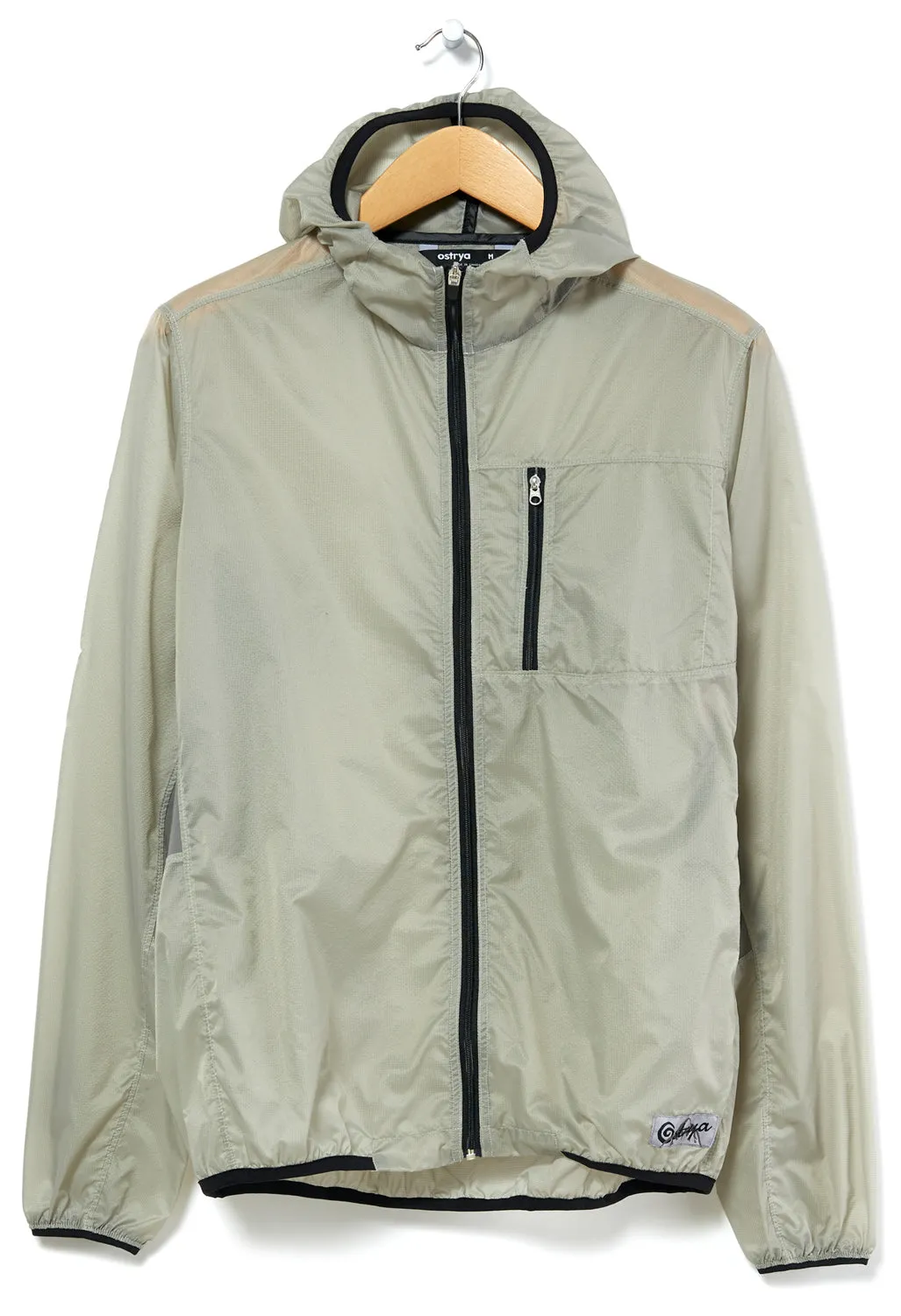 Ostrya Skarn Men's Windbreaker Jacket - Pale Mist
