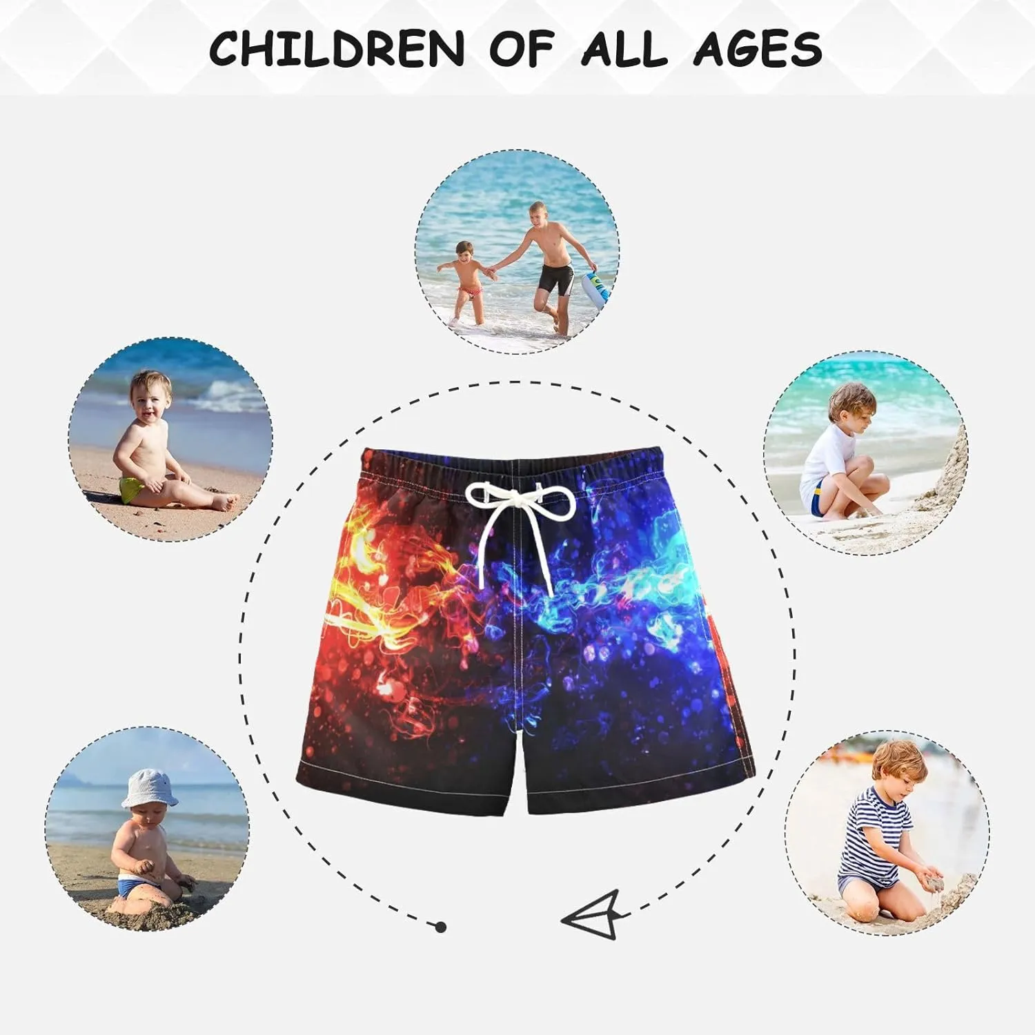 Pirate Rudder Anchor Boys Swim Trunks Rope Skull Toddler Beach Board Shorts Baby Summer Bathing Suit 2T