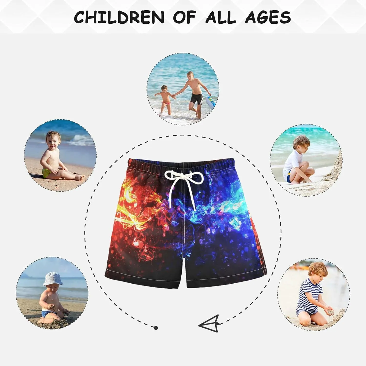 Pirate Rudder Anchor Boys Swim Trunks Rope Skull Toddler Beach Board Shorts Baby Summer Bathing Suit 2T