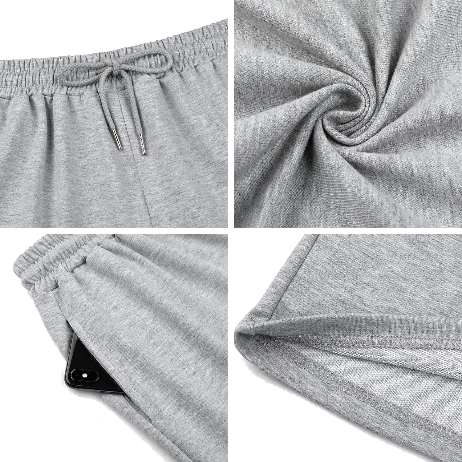 Quenteen Women's Athletic Shorts Jogger Sweat Casual Loose Bermuda Shorts (Available in Plus Size)