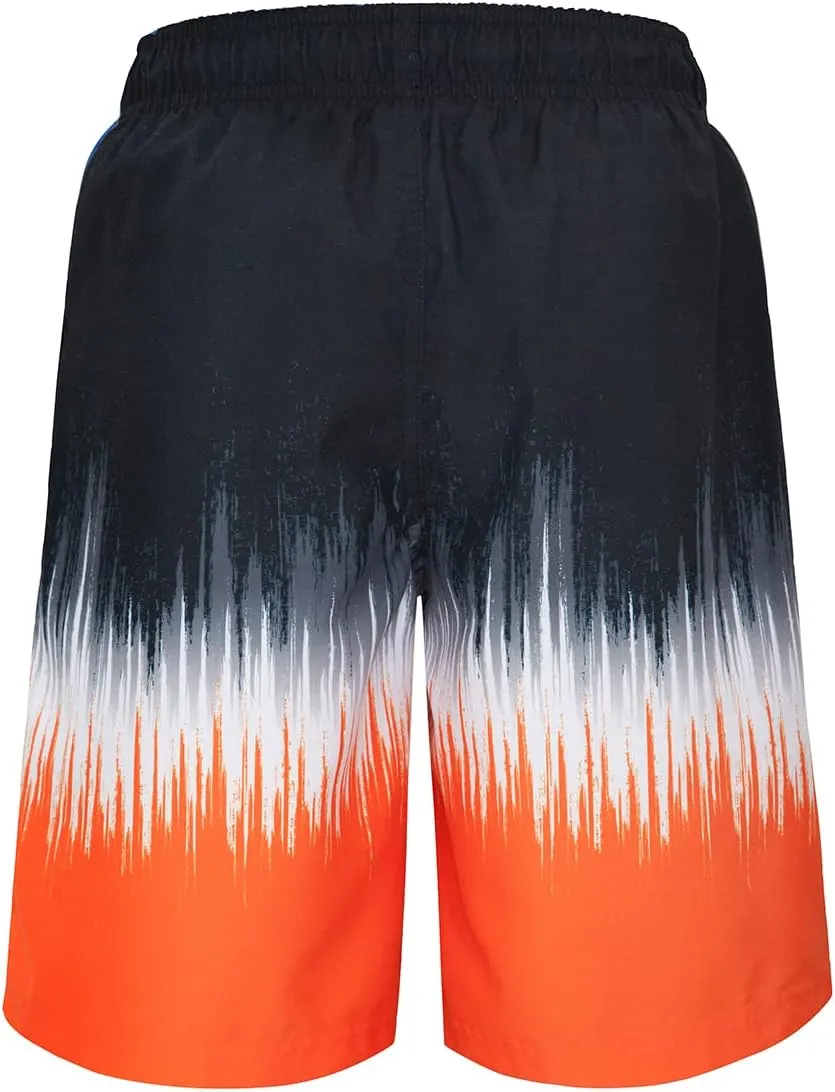 Rokka&Rolla Boys' Swim Trunks UPF 50  Quick Dry Bathing Suit Swimwear Beach Shorts with Mesh Lining