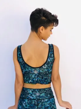 SPORTS BRA BRALET BLUE LACE/1950’s HAWAII