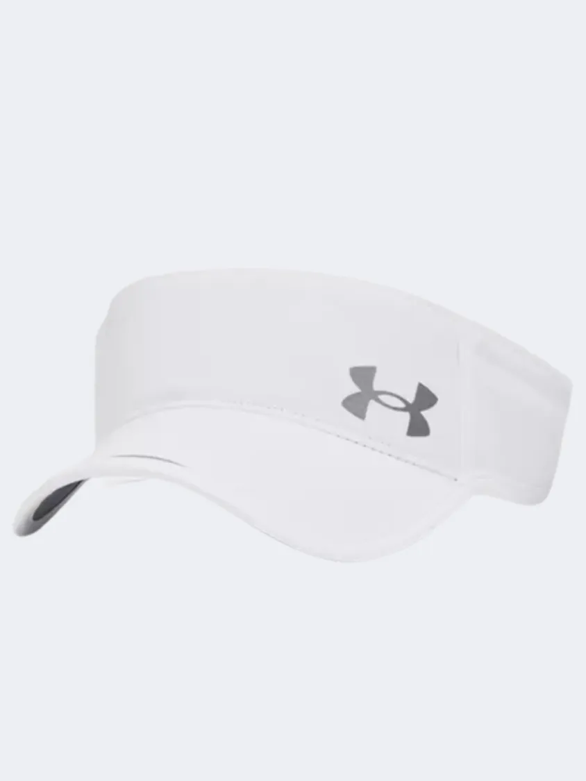 Under Armour Launch Run Visor Women Running Cap White/Reflective