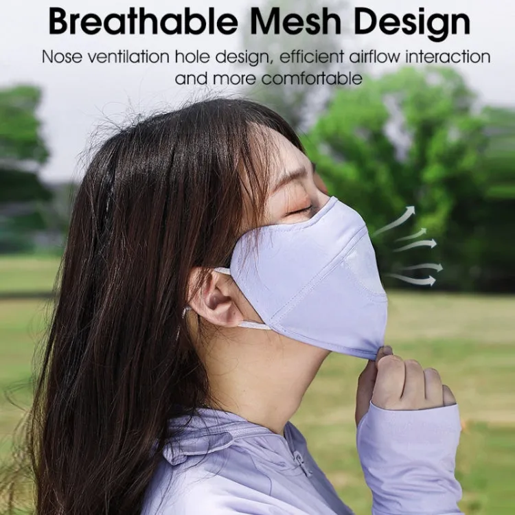 WEST BIKING Riding Ice Silk Sun Protection Breathable Outdoor Eye Corner Protection Facial Mask(Mint Green)
