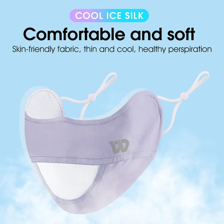 WEST BIKING Riding Ice Silk Sun Protection Breathable Outdoor Eye Corner Protection Facial Mask(Mint Green)