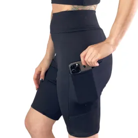Women's Black Biker Shorts