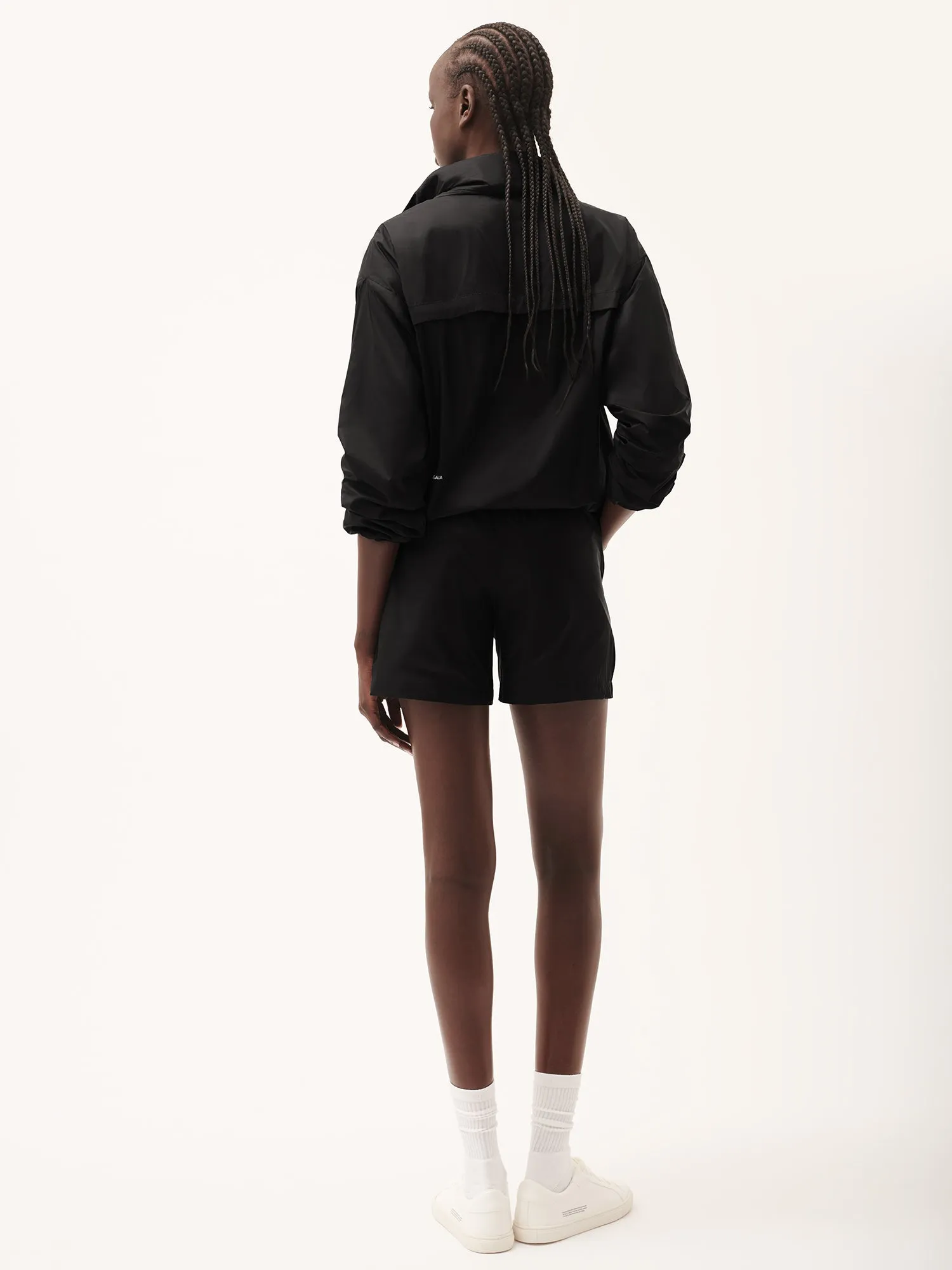 Womens DNA Recycled Nylon Shorts—black