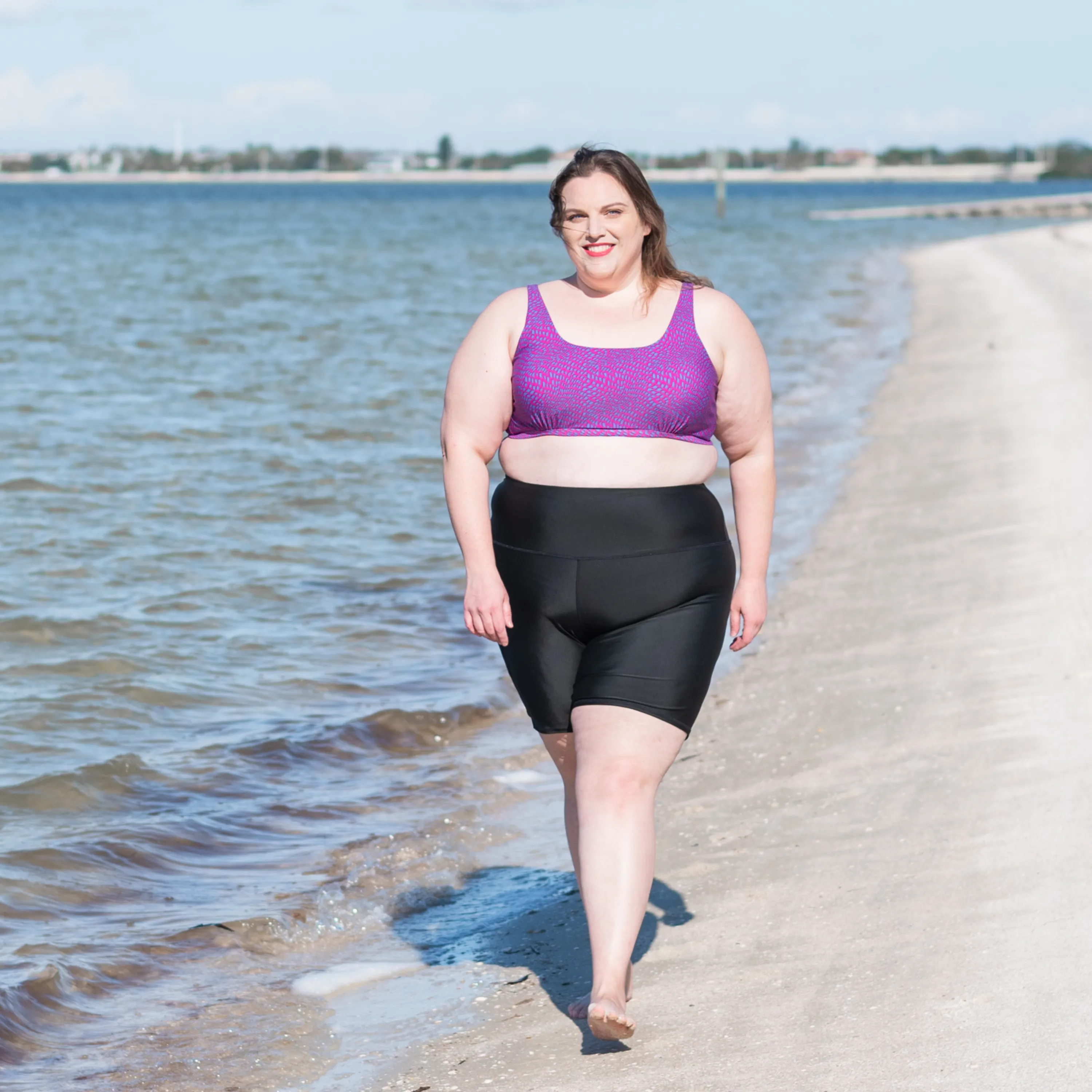 Women's Scoop Neck Bikini Top Plus Size | "In Disguise"