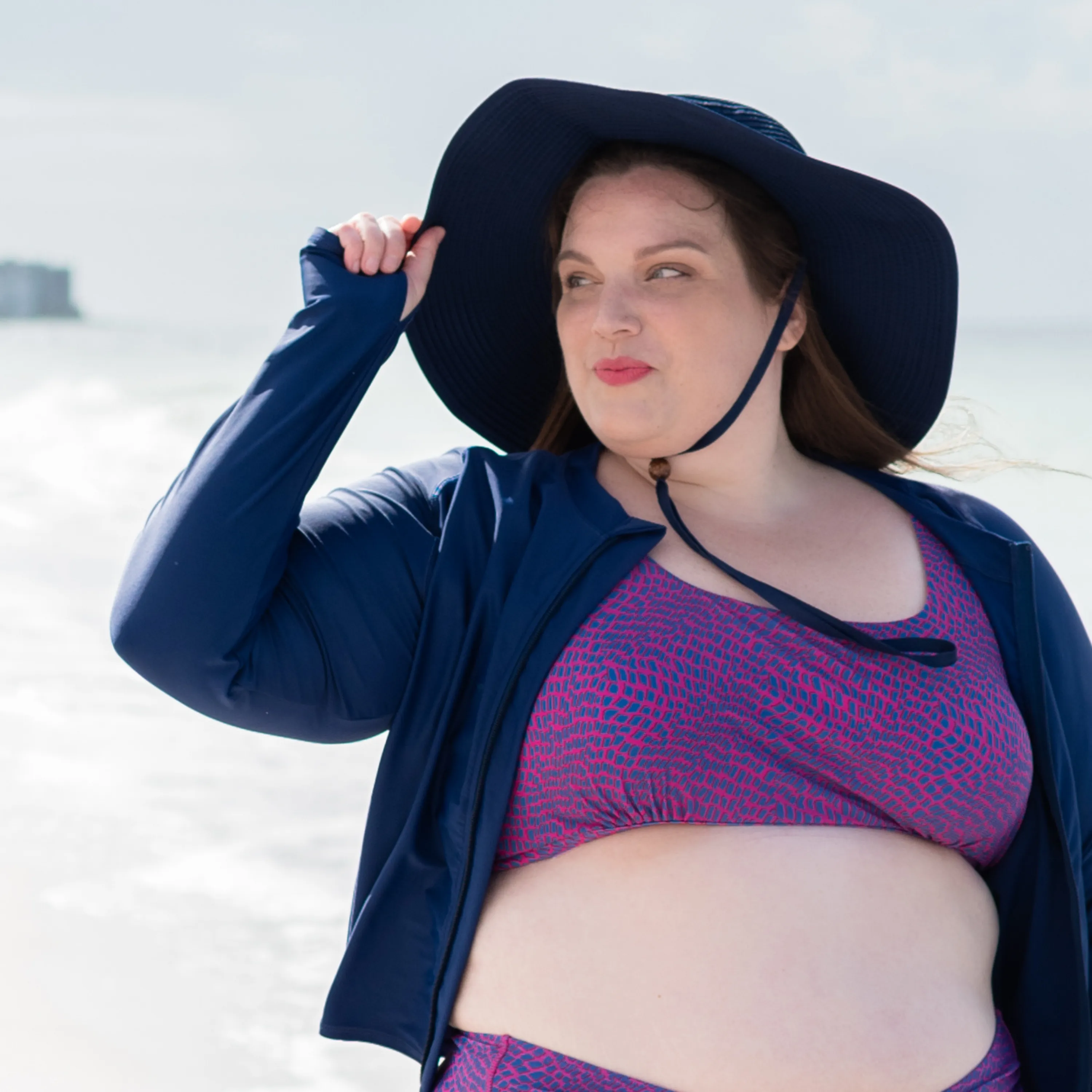 Women's Scoop Neck Bikini Top Plus Size | "In Disguise"