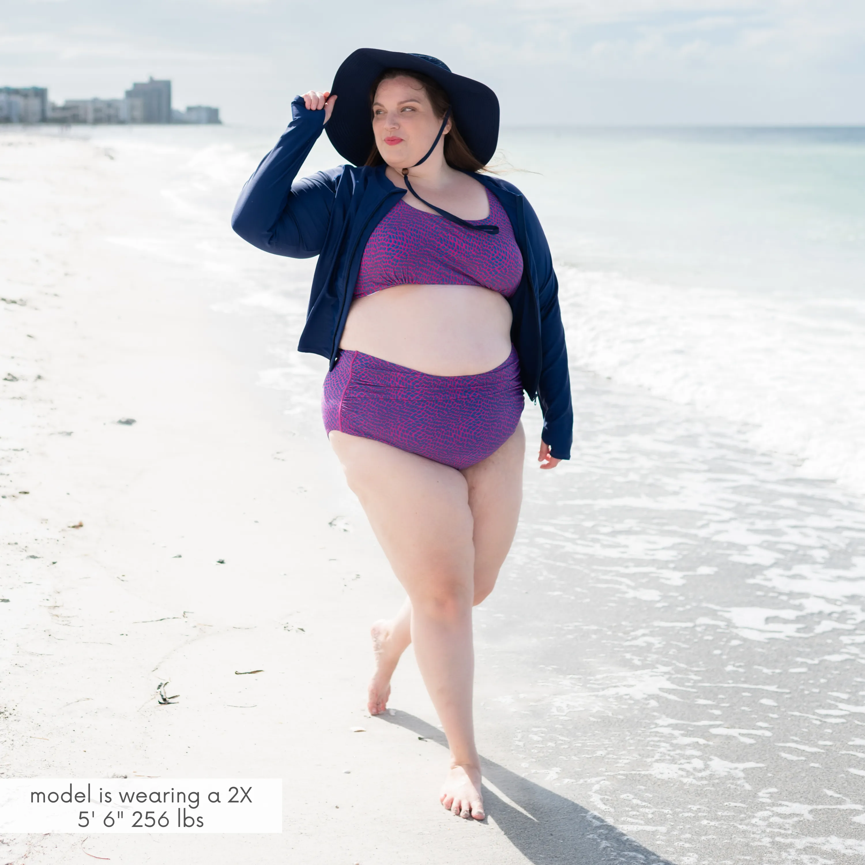 Women's Scoop Neck Bikini Top Plus Size | "In Disguise"