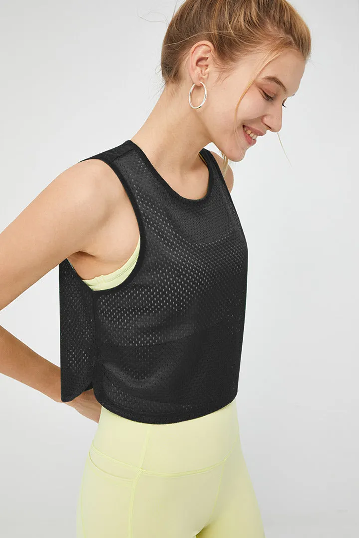 Women's Sleeveless Mesh Tank Top