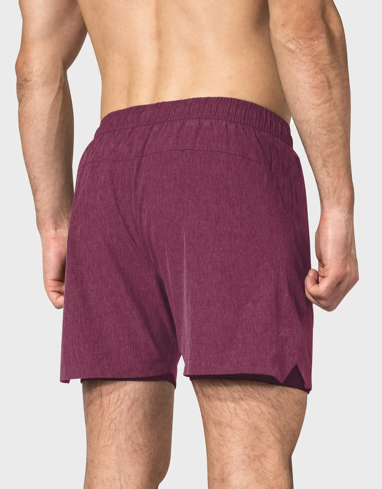 Zilpu Mens Quick Dry Athletic Performance Shorts wi/Zipper Pocket (5 inch)